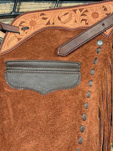 129.jpg Saddle House Show Chaps – Small - Image 1