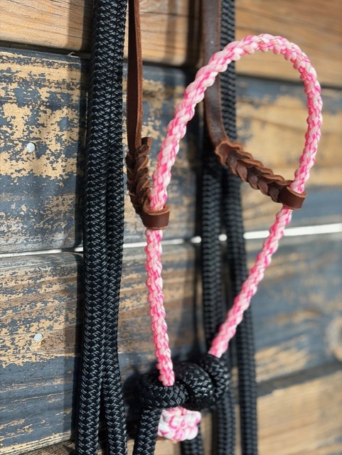 13-1.jpg Loping Hackamore – Pink/Black - Image 1