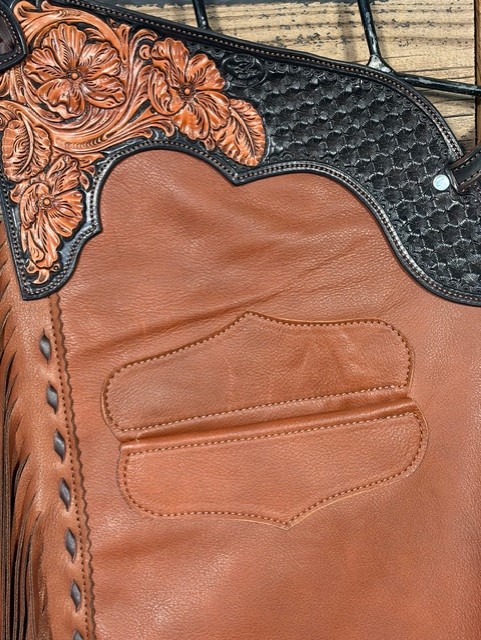206.jpg Saddle House Show Chaps – Medium - Image 1