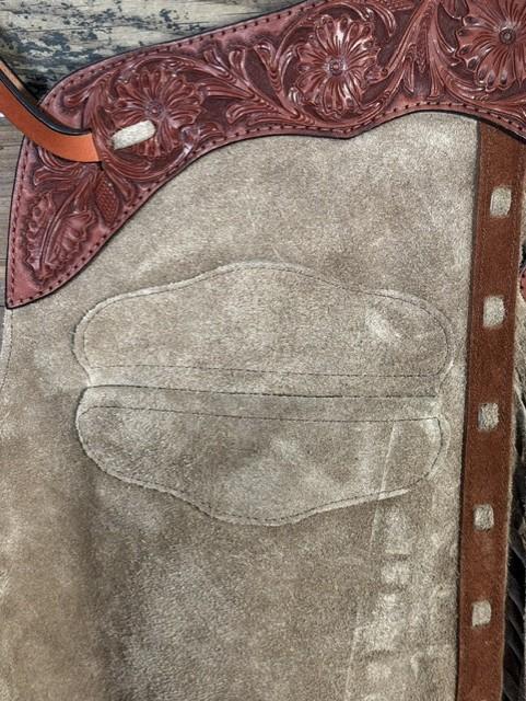 3c56ecde-57a2-46ae-8b0f-dfa403bfb29b.jpeg Saddle House Shotgun Chaps – Medium - Image 1