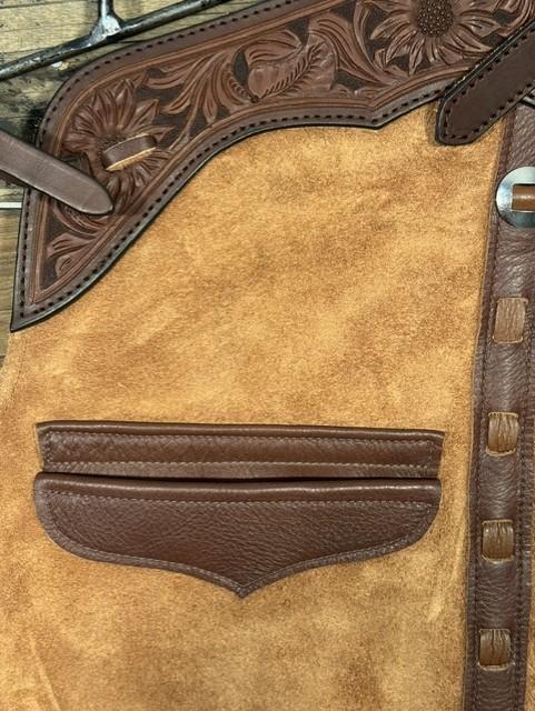 56b61149-2a56-4d3a-b8a8-5b6572c86d94.jpeg Saddle House Shotgun Chaps – Small - Image 1