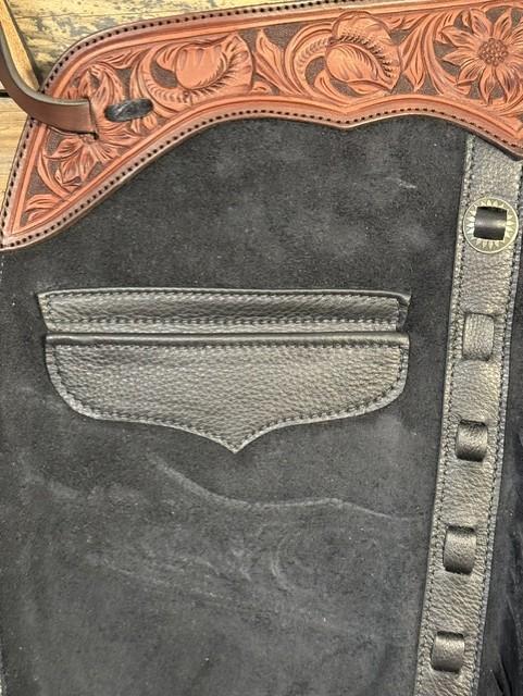 8ee228b6-f6c4-4406-8e50-9deef3cc7757.jpeg Saddle House Shotgun Chaps – Medium - Image 1