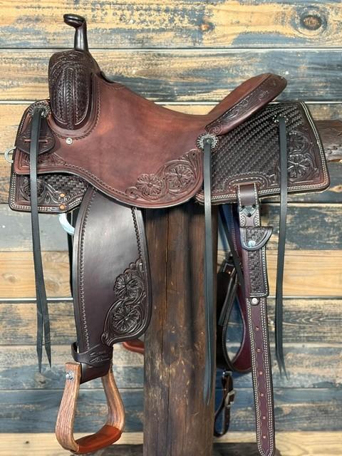 c015bcba-d1e9-4556-acfc-f4e4709d2960-1 Saddle House Custom Lightweight Cowhorse - Image 1