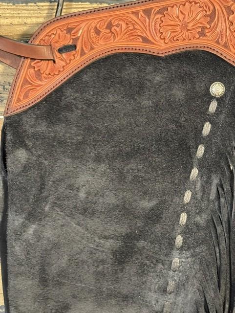 d513e013-4fec-4487-8b0d-0c8531783be9.jpeg Saddle House Show Chaps – Extra Small - Image 1